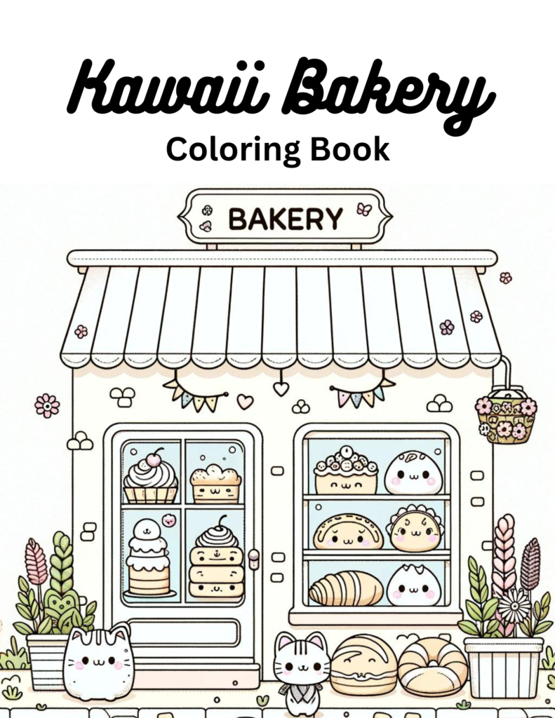 Kawaii Bakery Coloring Pages